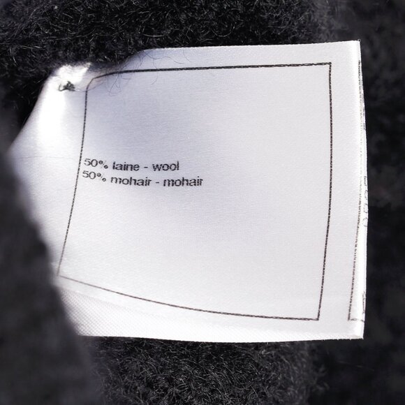 Chanel 09A Black Wool & Mohair Tiered-Hem Skirt - Picture 8 of 9